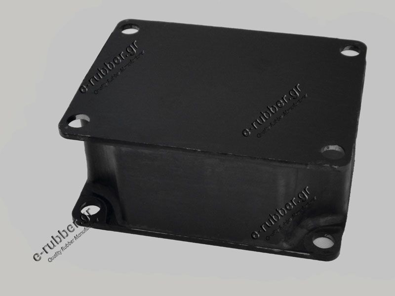 Roller Drum Antivibration Mount 195x150x85 4 Screw holes D15 centers 170x120 - Image 3