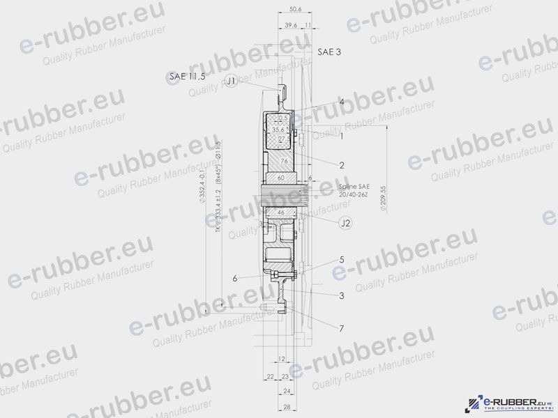 Centaflex R size 120/130/134/136 SAE 11.5″ (026-60509-00) - Image 5