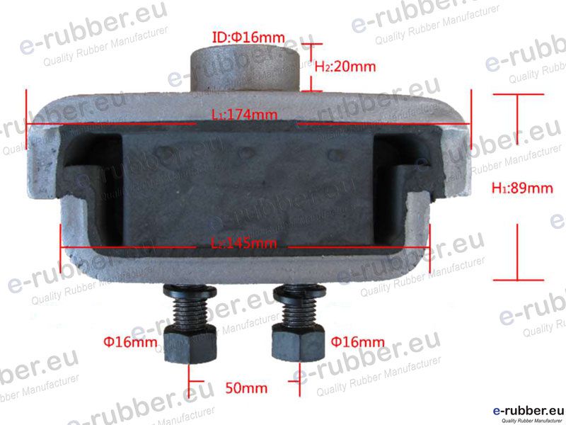 Engine Mount for Hitachi EX200-6 - ZX200 Rear - Image 5
