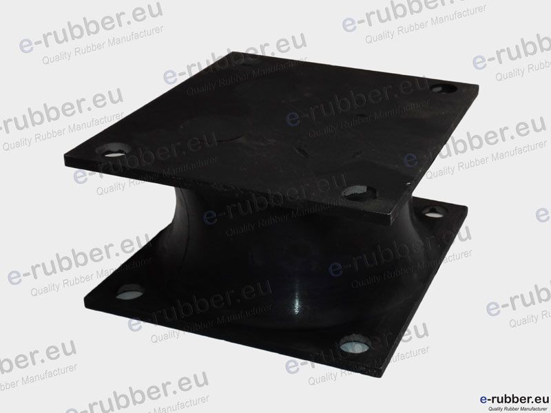 Roller Drum Antivibration Mount 120x110x60 4 Screw holes D11 centers 100x85 - Image 2