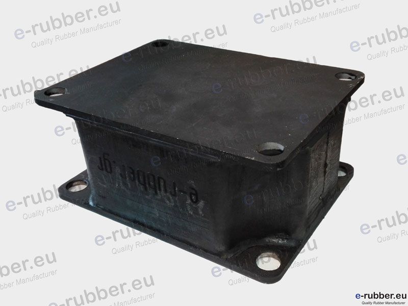 Roller Drum Antivibration Mount 195x150x85 4 Screw holes D15 centers 170x120 - Image 2