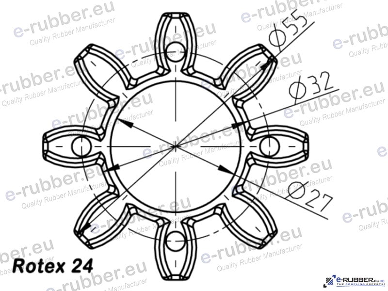 ROTEX 24 Spider 92 Shore A =T-PUR®= orange - Image 2